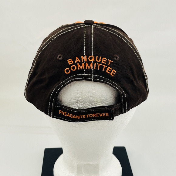 Pheasants Forever Strapback Hat 2017 Banquet Committee Embroidery‎ Brown Orange - Picture 4 of 9